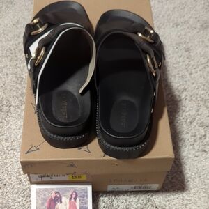 Indigo Black Sandals